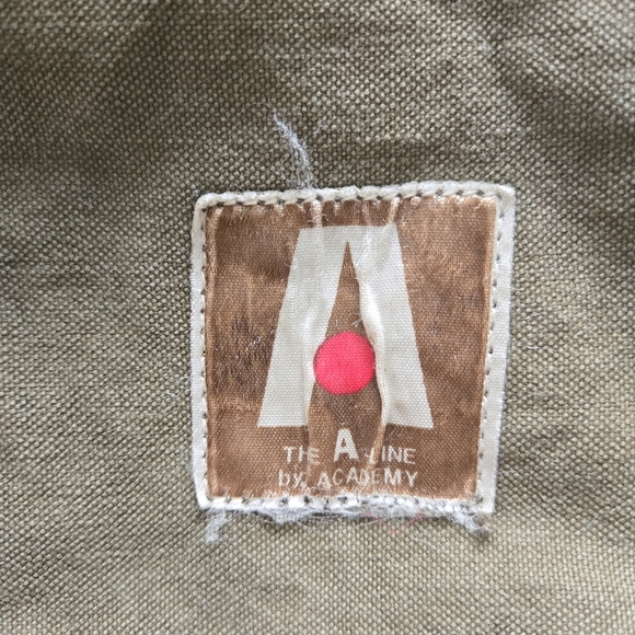 VTG 1960s A-line by Academy Olive Green Canvas Backpack - Picture 2 of 10